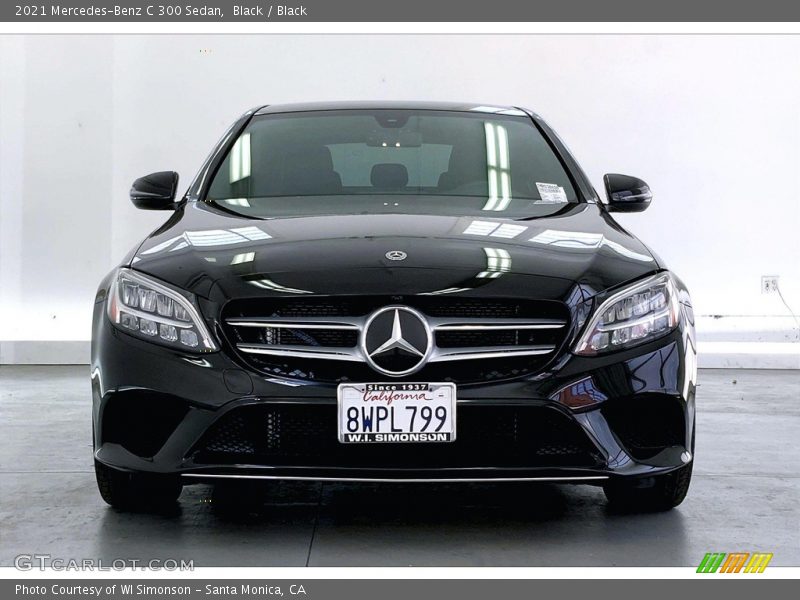 Black / Black 2021 Mercedes-Benz C 300 Sedan