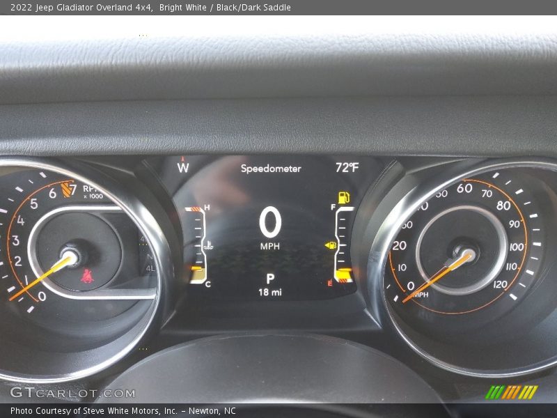 Bright White / Black/Dark Saddle 2022 Jeep Gladiator Overland 4x4