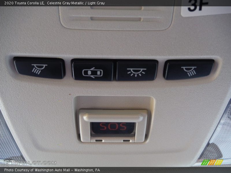 Celestite Gray Metallic / Light Gray 2020 Toyota Corolla LE