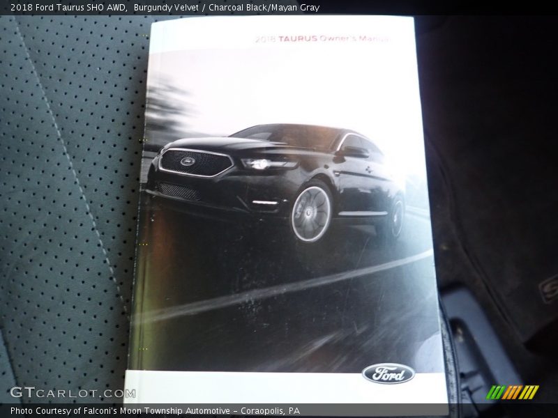Burgundy Velvet / Charcoal Black/Mayan Gray 2018 Ford Taurus SHO AWD