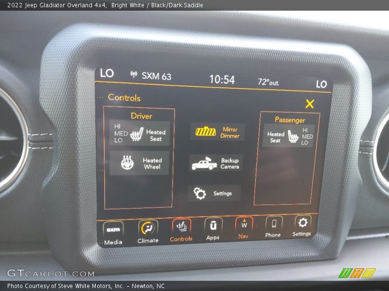 Bright White / Black/Dark Saddle 2022 Jeep Gladiator Overland 4x4