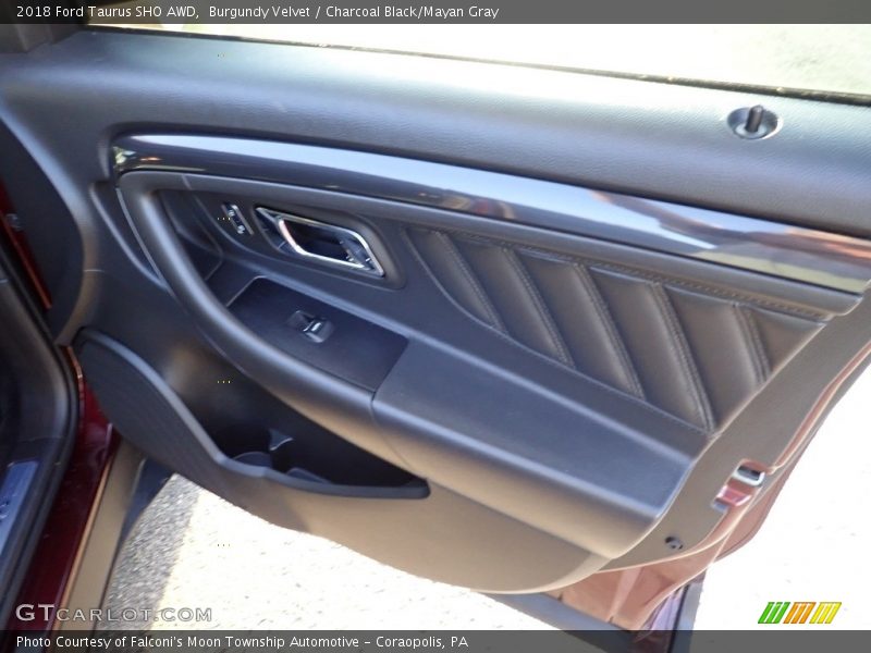 Burgundy Velvet / Charcoal Black/Mayan Gray 2018 Ford Taurus SHO AWD