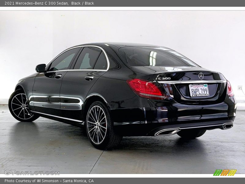 Black / Black 2021 Mercedes-Benz C 300 Sedan