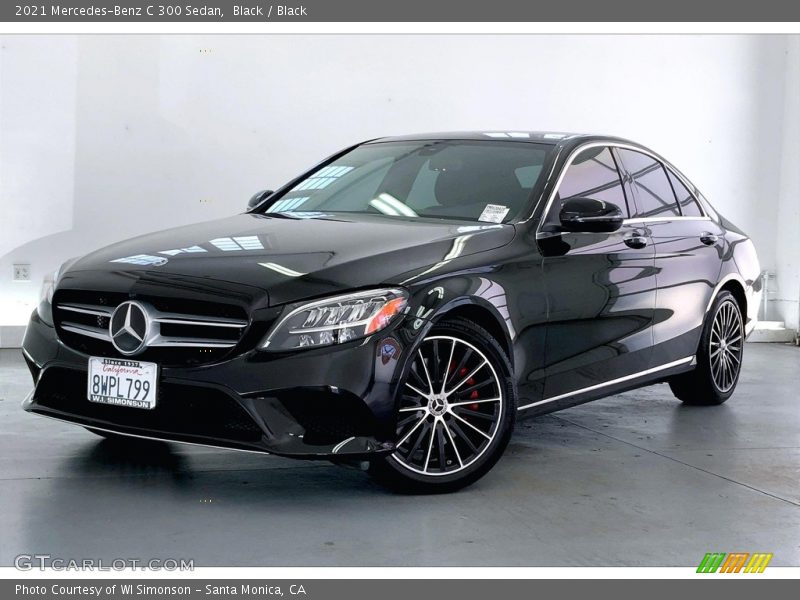 Black / Black 2021 Mercedes-Benz C 300 Sedan