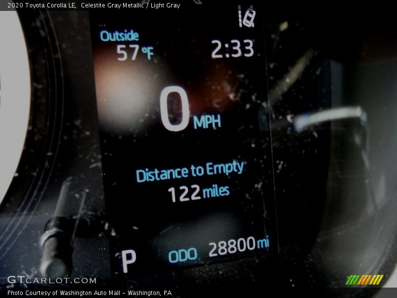 Celestite Gray Metallic / Light Gray 2020 Toyota Corolla LE