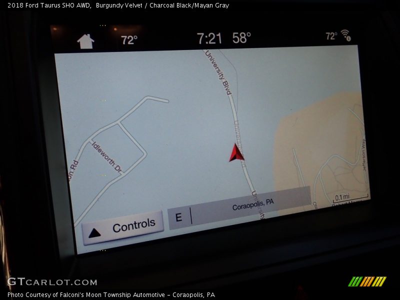 Burgundy Velvet / Charcoal Black/Mayan Gray 2018 Ford Taurus SHO AWD