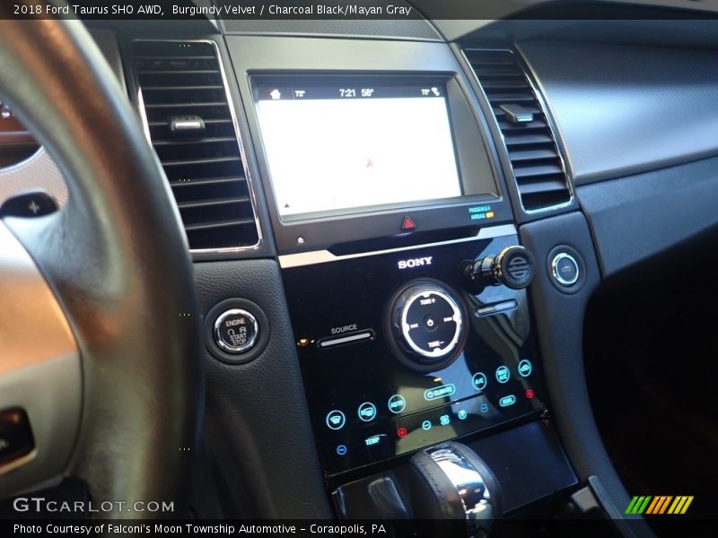 Burgundy Velvet / Charcoal Black/Mayan Gray 2018 Ford Taurus SHO AWD