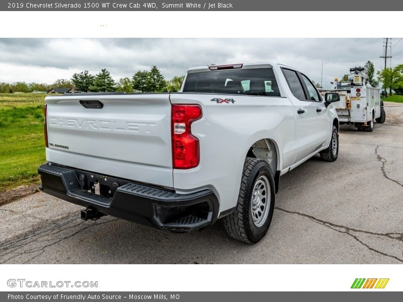 Summit White / Jet Black 2019 Chevrolet Silverado 1500 WT Crew Cab 4WD