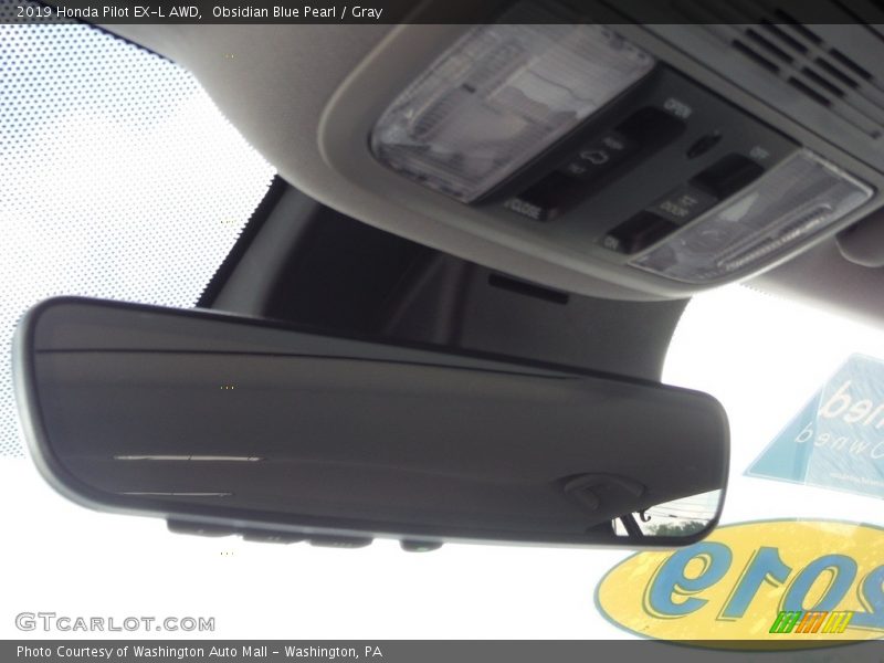 Obsidian Blue Pearl / Gray 2019 Honda Pilot EX-L AWD