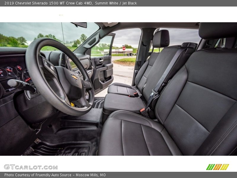 Summit White / Jet Black 2019 Chevrolet Silverado 1500 WT Crew Cab 4WD
