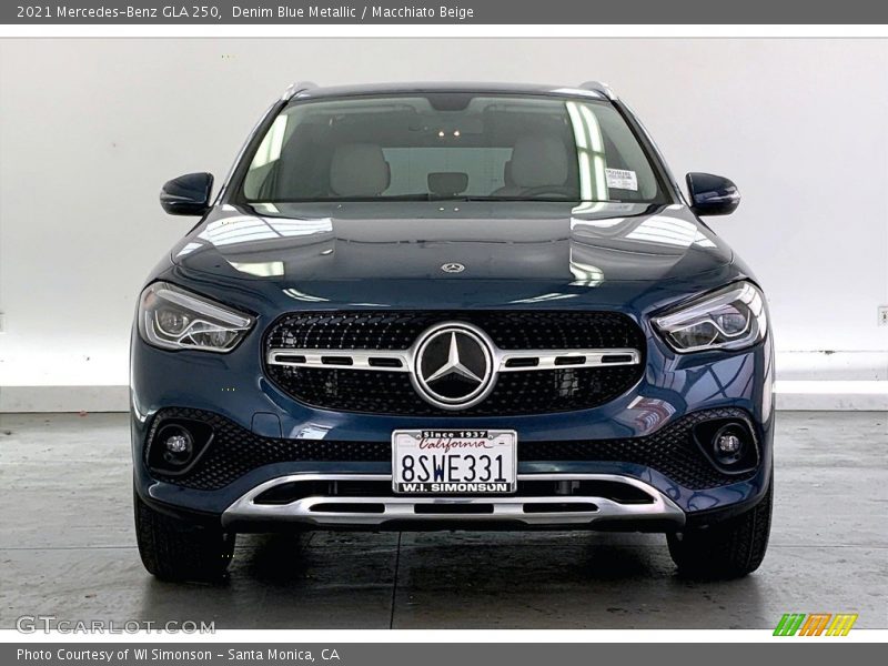 Denim Blue Metallic / Macchiato Beige 2021 Mercedes-Benz GLA 250