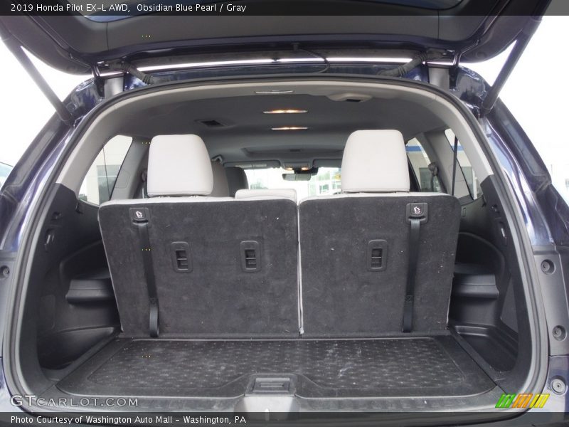 Obsidian Blue Pearl / Gray 2019 Honda Pilot EX-L AWD