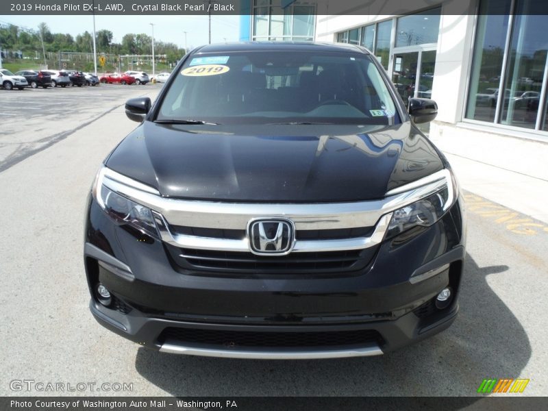 Crystal Black Pearl / Black 2019 Honda Pilot EX-L AWD