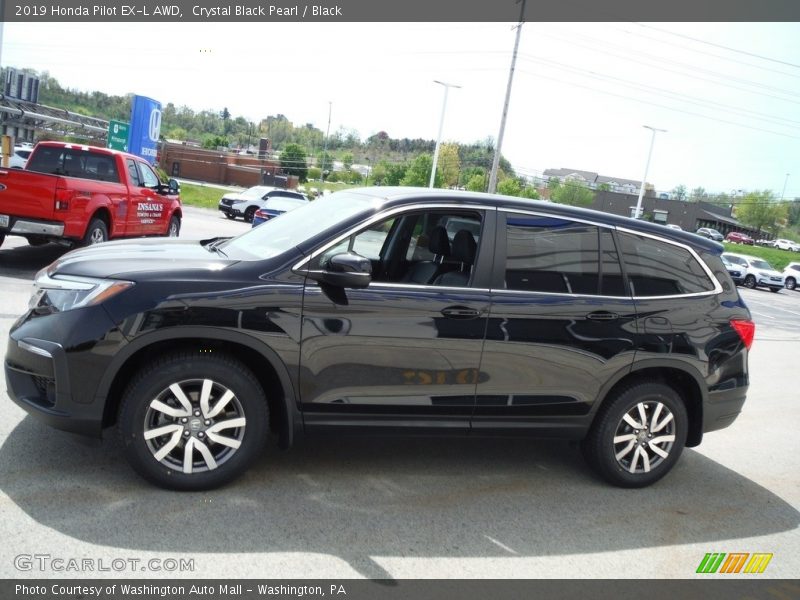 Crystal Black Pearl / Black 2019 Honda Pilot EX-L AWD