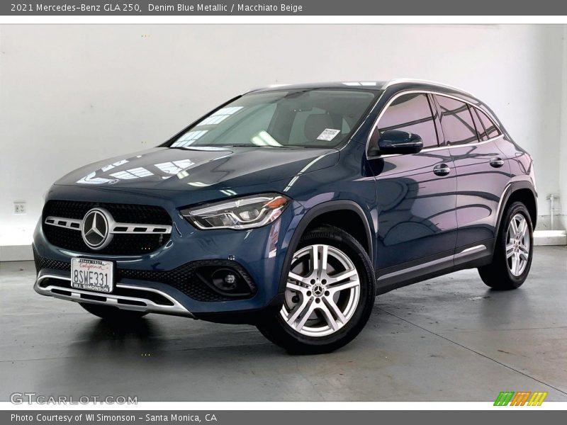 Denim Blue Metallic / Macchiato Beige 2021 Mercedes-Benz GLA 250