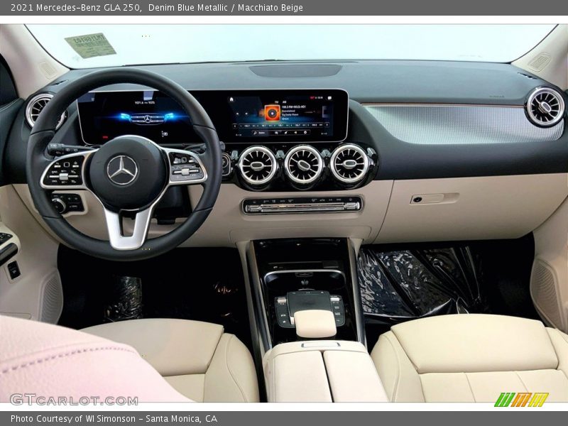 Denim Blue Metallic / Macchiato Beige 2021 Mercedes-Benz GLA 250