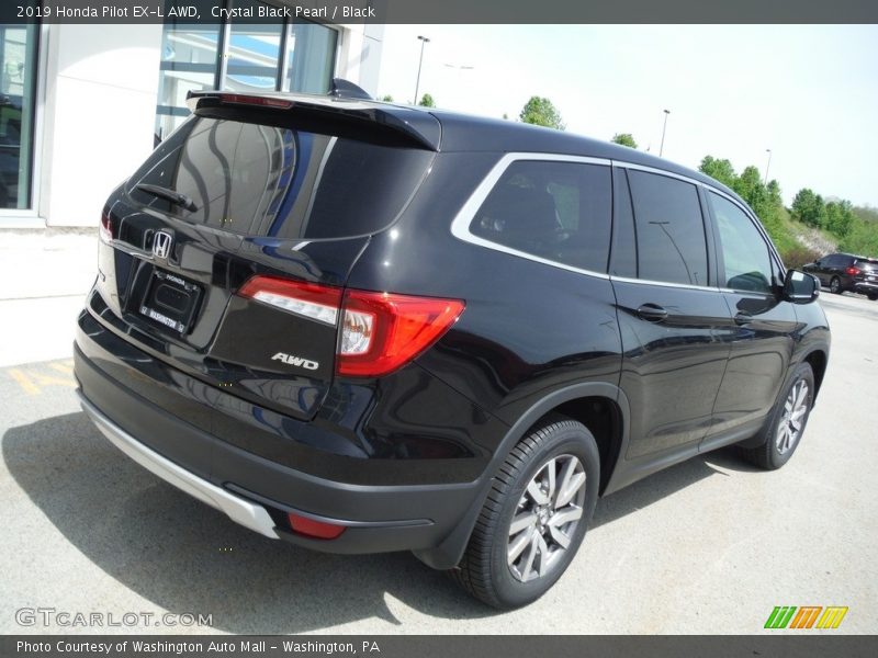 Crystal Black Pearl / Black 2019 Honda Pilot EX-L AWD