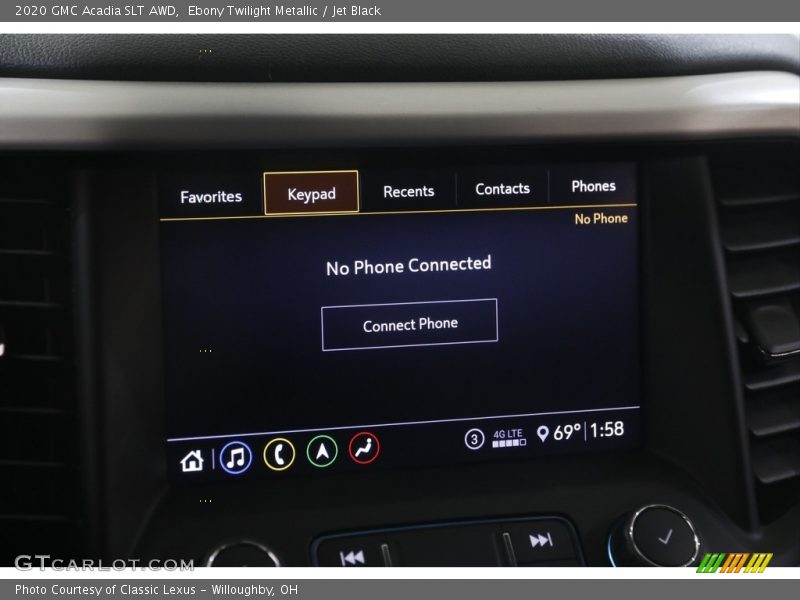 Ebony Twilight Metallic / Jet Black 2020 GMC Acadia SLT AWD