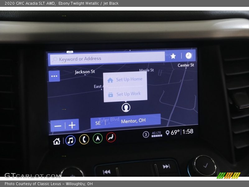 Ebony Twilight Metallic / Jet Black 2020 GMC Acadia SLT AWD