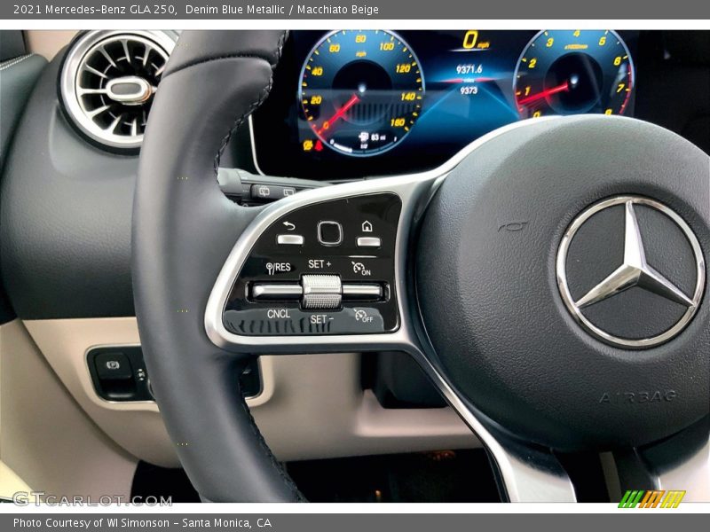 Denim Blue Metallic / Macchiato Beige 2021 Mercedes-Benz GLA 250