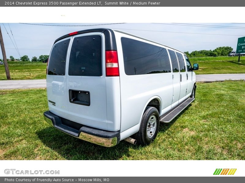 Summit White / Medium Pewter 2014 Chevrolet Express 3500 Passenger Extended LT