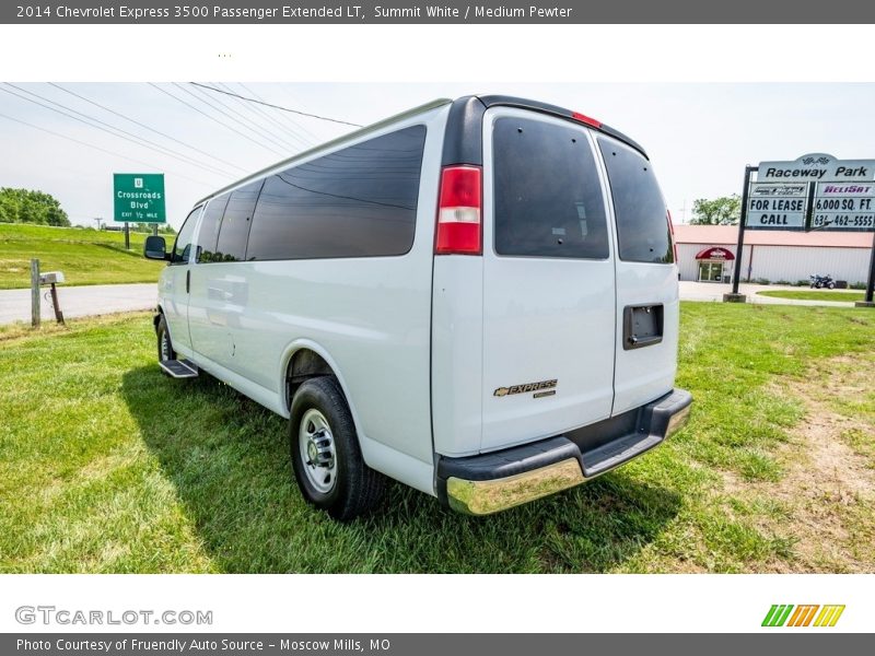 Summit White / Medium Pewter 2014 Chevrolet Express 3500 Passenger Extended LT