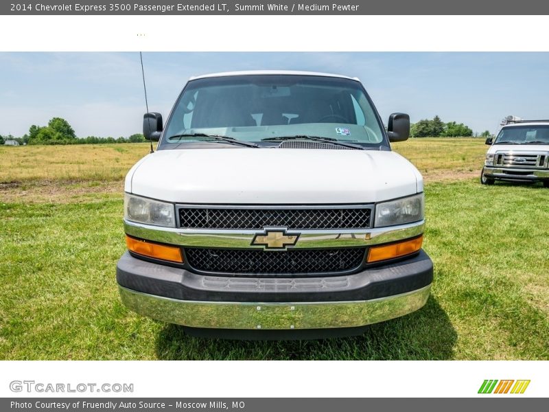 Summit White / Medium Pewter 2014 Chevrolet Express 3500 Passenger Extended LT