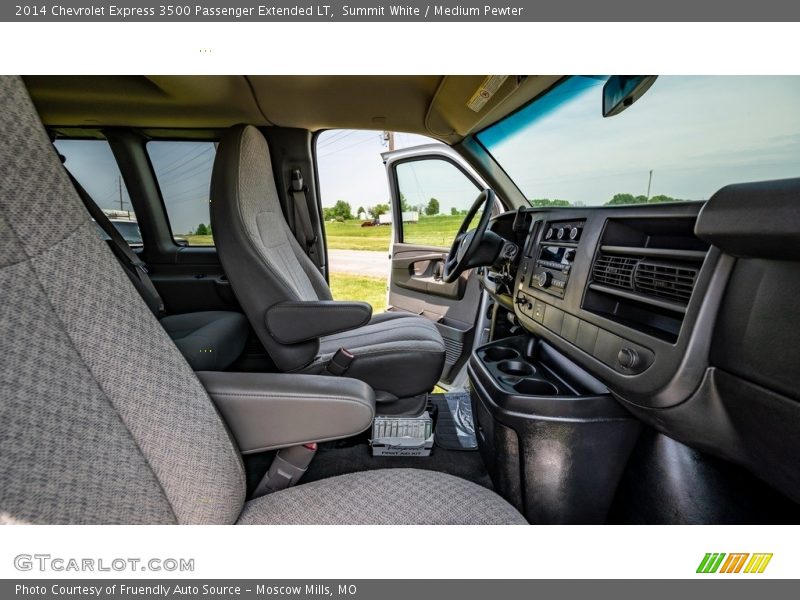 Summit White / Medium Pewter 2014 Chevrolet Express 3500 Passenger Extended LT