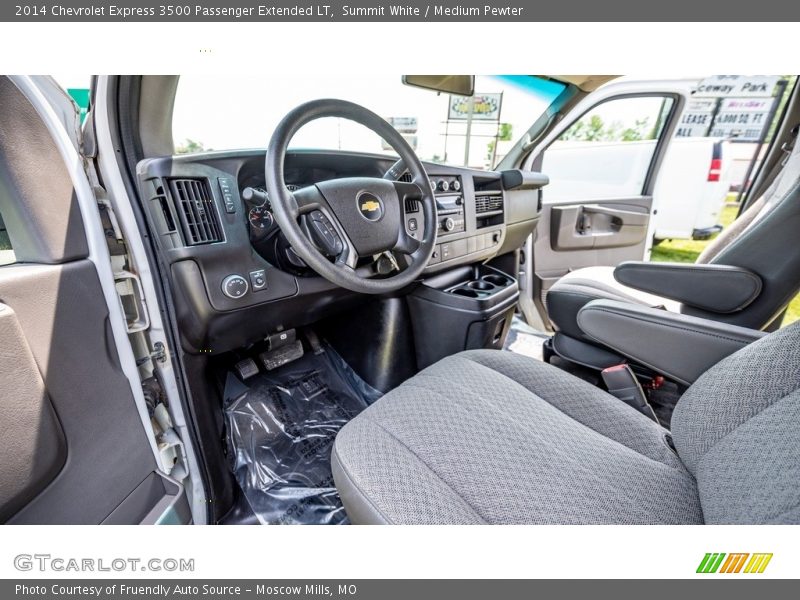Summit White / Medium Pewter 2014 Chevrolet Express 3500 Passenger Extended LT