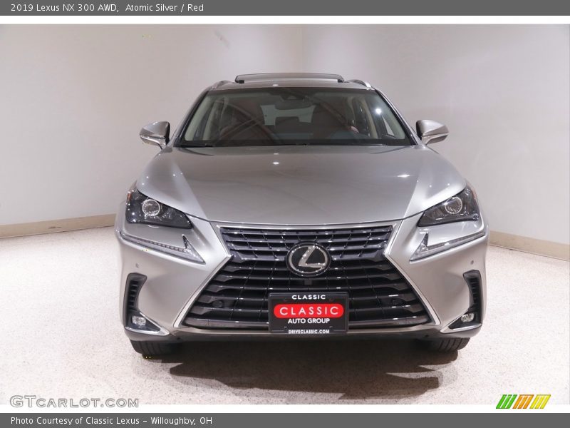 Atomic Silver / Red 2019 Lexus NX 300 AWD