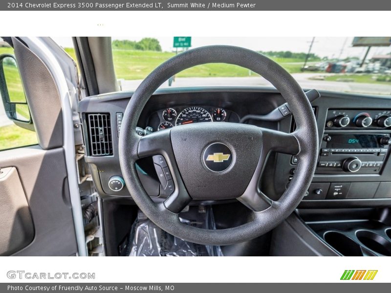 Summit White / Medium Pewter 2014 Chevrolet Express 3500 Passenger Extended LT