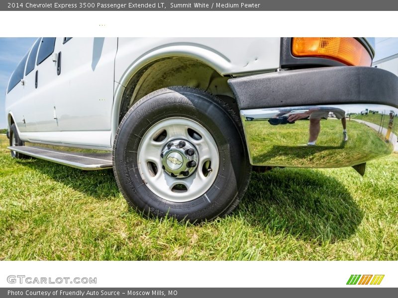 Summit White / Medium Pewter 2014 Chevrolet Express 3500 Passenger Extended LT