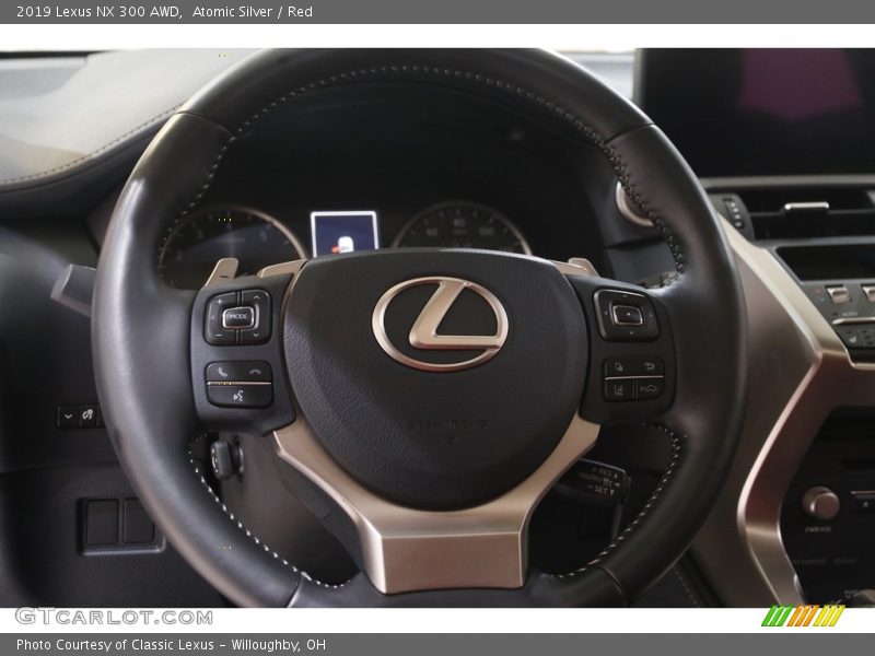Atomic Silver / Red 2019 Lexus NX 300 AWD