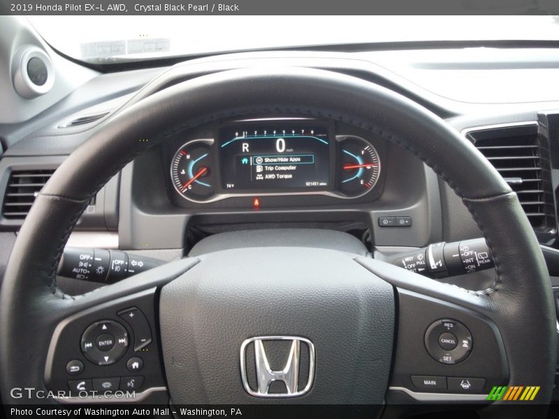 Crystal Black Pearl / Black 2019 Honda Pilot EX-L AWD