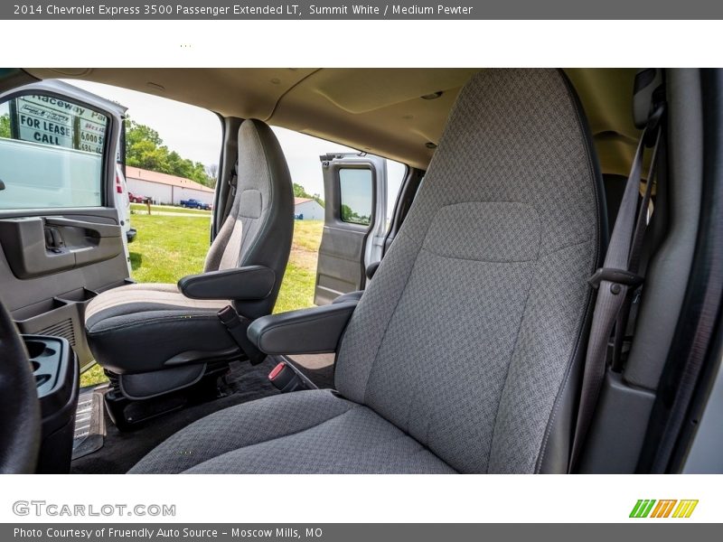 Summit White / Medium Pewter 2014 Chevrolet Express 3500 Passenger Extended LT