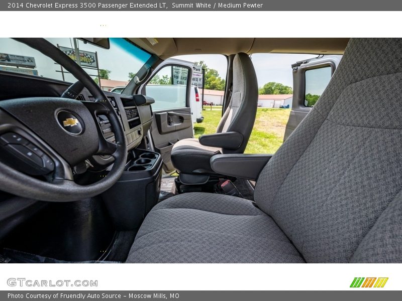 Summit White / Medium Pewter 2014 Chevrolet Express 3500 Passenger Extended LT