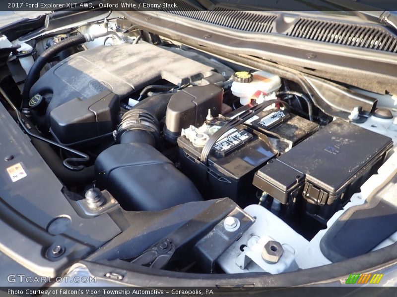 Oxford White / Ebony Black 2017 Ford Explorer XLT 4WD