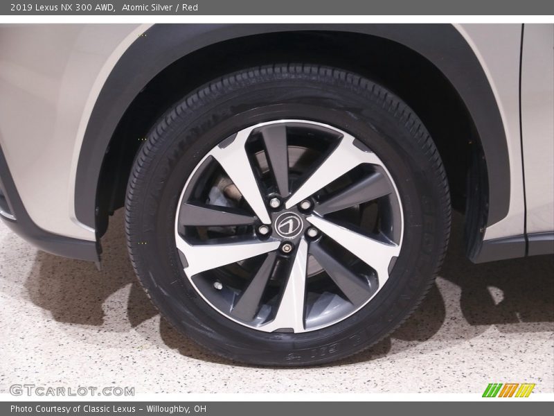 Atomic Silver / Red 2019 Lexus NX 300 AWD