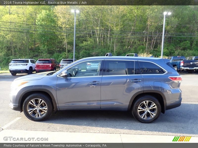 Nautical Blue Metallic / Ash 2016 Toyota Highlander XLE