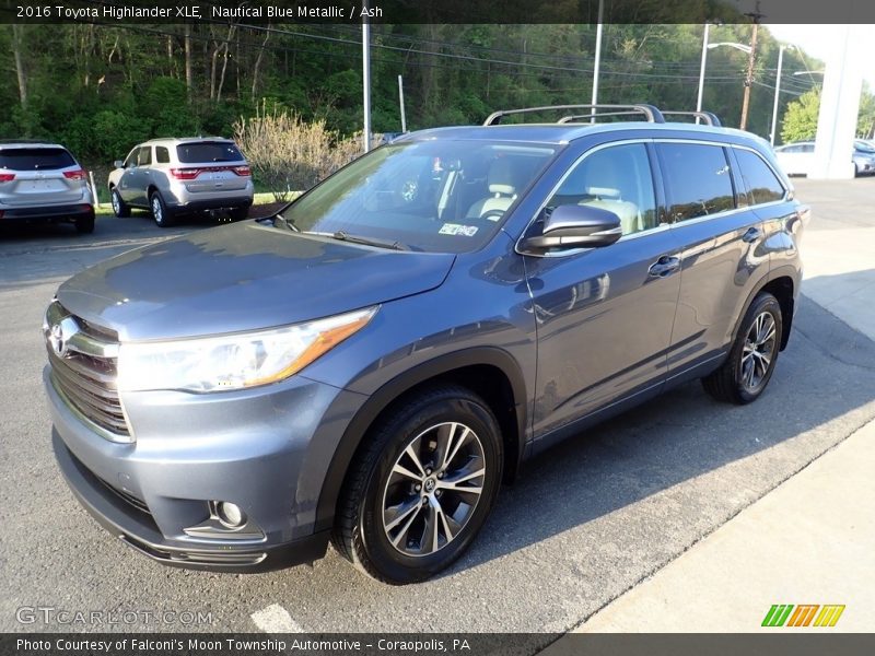 Nautical Blue Metallic / Ash 2016 Toyota Highlander XLE