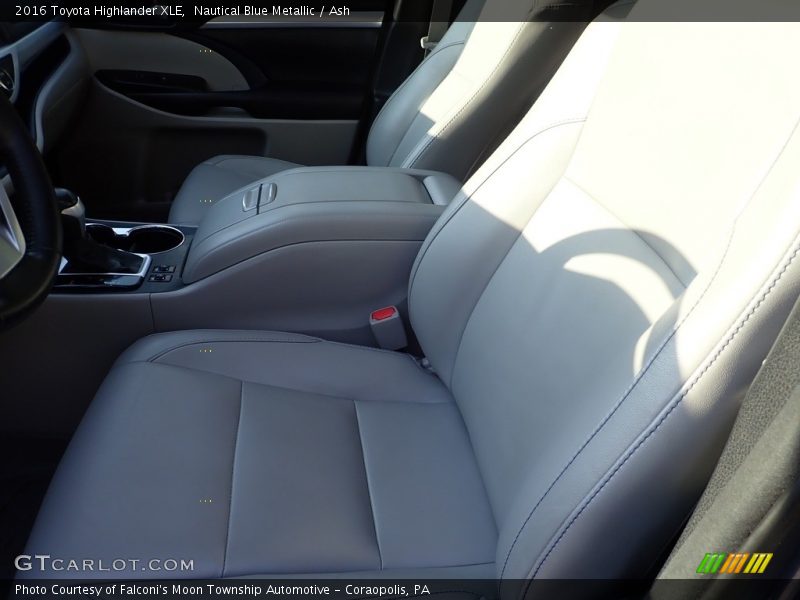 Nautical Blue Metallic / Ash 2016 Toyota Highlander XLE
