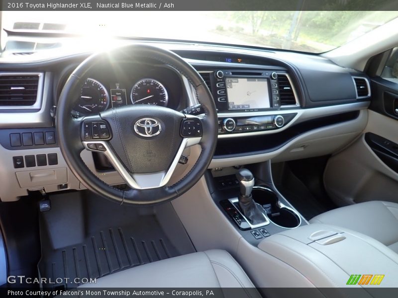 Nautical Blue Metallic / Ash 2016 Toyota Highlander XLE