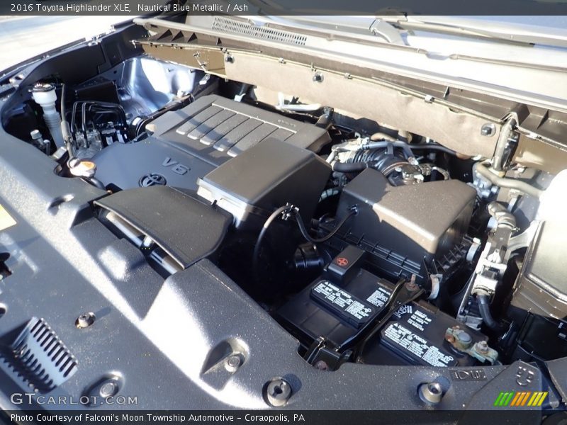 Nautical Blue Metallic / Ash 2016 Toyota Highlander XLE