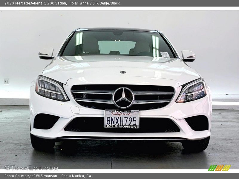 Polar White / Silk Beige/Black 2020 Mercedes-Benz C 300 Sedan