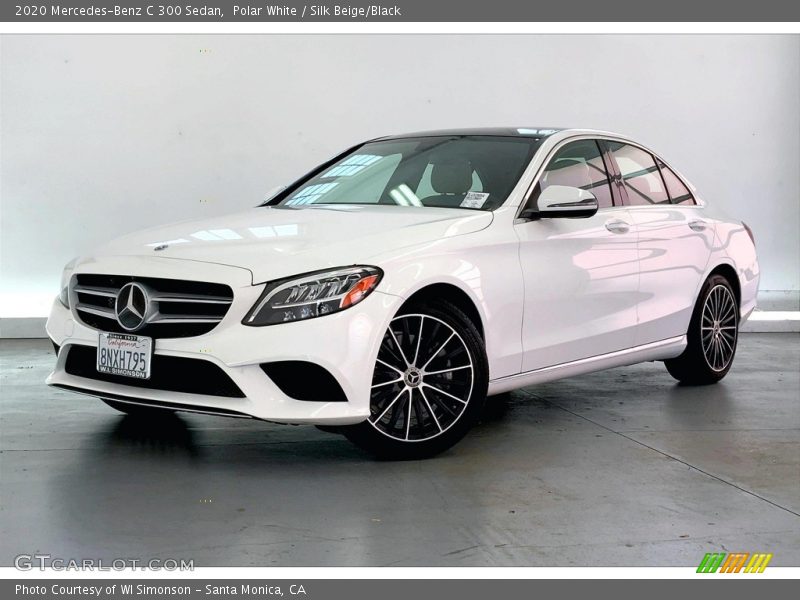 Polar White / Silk Beige/Black 2020 Mercedes-Benz C 300 Sedan