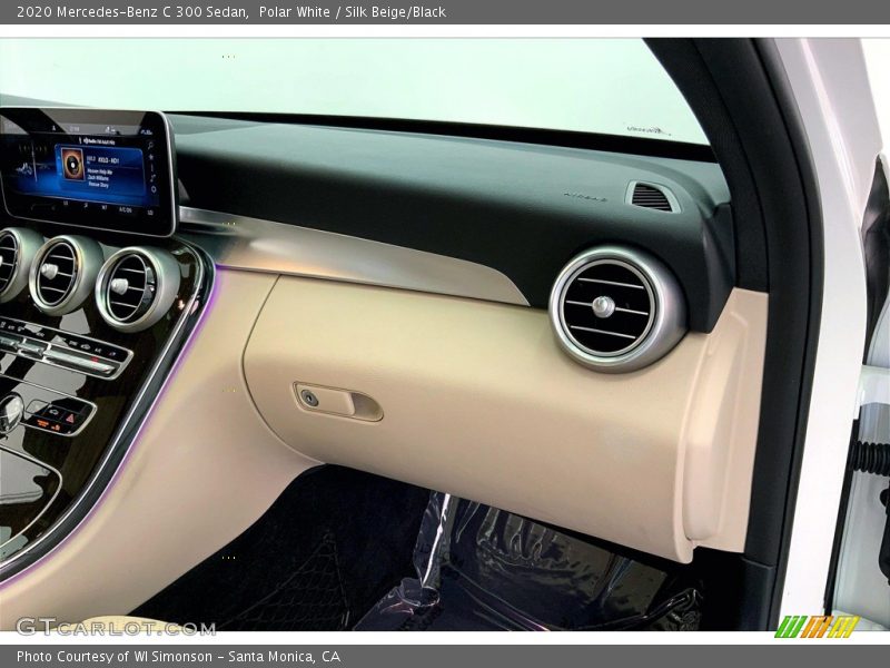 Polar White / Silk Beige/Black 2020 Mercedes-Benz C 300 Sedan