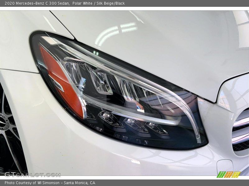 Polar White / Silk Beige/Black 2020 Mercedes-Benz C 300 Sedan