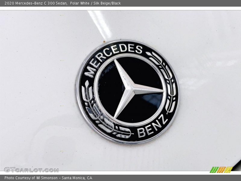 Polar White / Silk Beige/Black 2020 Mercedes-Benz C 300 Sedan