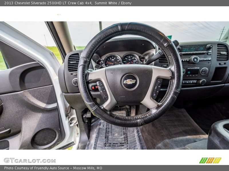 Summit White / Ebony 2013 Chevrolet Silverado 2500HD LT Crew Cab 4x4