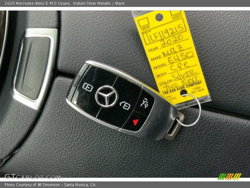 Iridium Silver Metallic / Black 2020 Mercedes-Benz E 450 Coupe